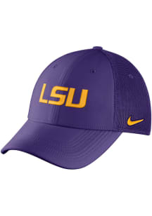 Nike LSU Tigers Mens Purple Dry L91 Mesh Swoosh Flex Hat
