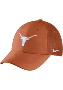 Nike Texas Longhorns Mens Burnt Orange Dry L91 Mesh Swoosh Flex Hat