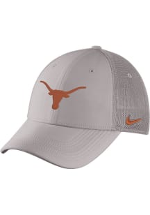 Nike Texas Longhorns Mens Grey Dry L91 Mesh Swoosh Flex Hat