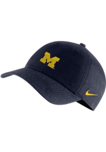 Nike Michigan Wolverines Campus Cap Adjustable Hat - Navy Blue