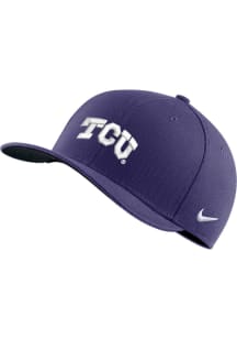 Nike TCU Horned Frogs Mens Purple Swoosh Flex Hat