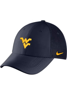 Nike West Virginia Mountaineers Mens Navy Blue L91 Mesh Swoosh Flex Hat