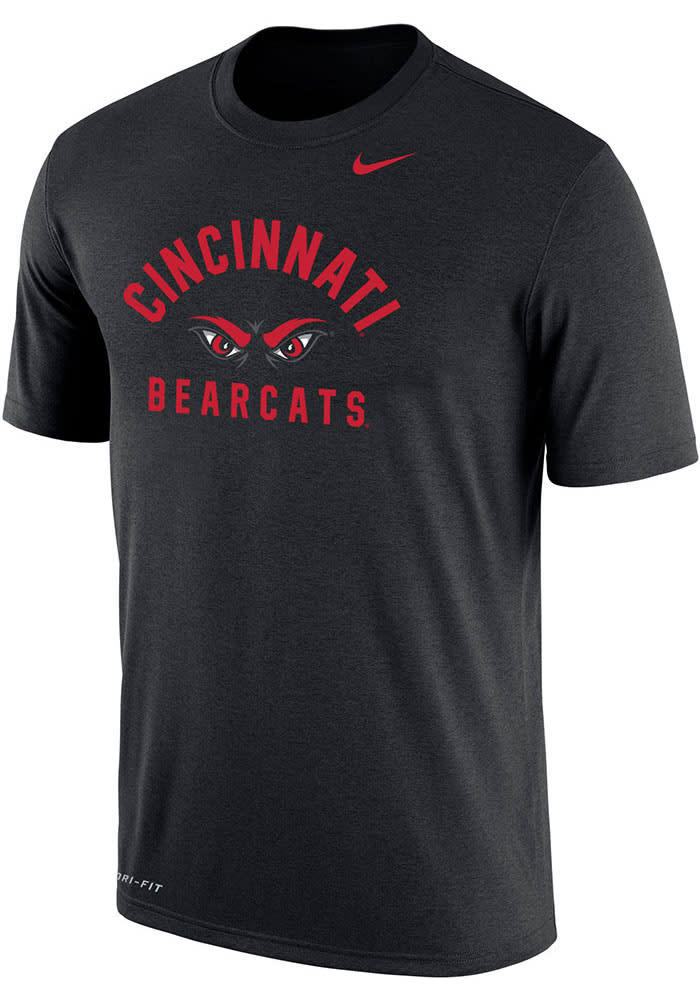 Nike Cincinnati Bearcats BLACK Dri Fit No 1 Graphic Short Sleeve T Shirt