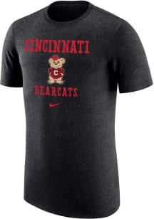 Nike Cincinnati Bearcats Black Triblend Vault Mascot Short Sleeve Fashion T Shirt