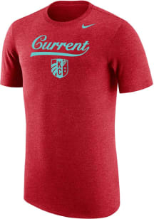 Nike KC Current Red Script Mascot Short Sleeve Fashion T Shirt