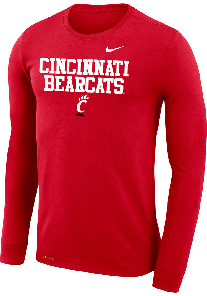 Nike Cincinnati Bearcats Red Flat Name Long Sleeve T-Shirt