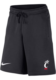 Nike Cincinnati Bearcats Mens Grey Club Fleece Arch Mascot Shorts