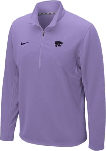 Mens K-State Wildcats Lavender Nike Training Qtr Zip Pullover