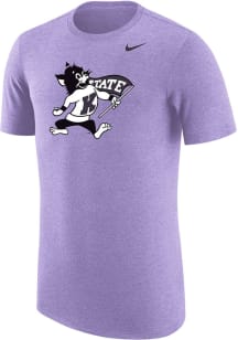 Nike K-State Wildcats Lavender Triblend Short Sleeve Fashion T Shirt