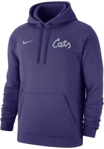 Nike K-State Wildcats Mens Purple Club Fleece Long Sleeve Hoodie