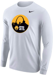 Nike Missouri Tigers White City Connect STL Long Sleeve T Shirt