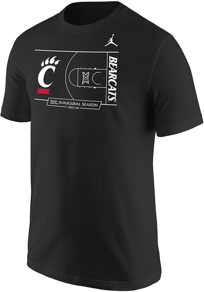 Nike Cincinnati Bearcats Black Inaugural Big 12 Jordan Short Sleeve T Shirt