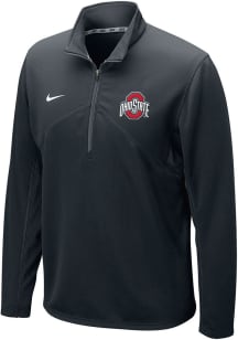 Nike Ohio State Buckeyes Mens Black Dri-FIT Training Long Sleeve 1/4 Zip Pullover