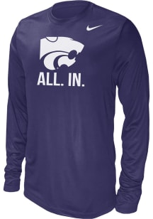 Nike K-State Wildcats Purple All In Long Sleeve T-Shirt