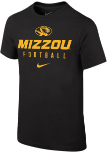 Nike Missouri Tigers Youth Black Football Sport Drop Short Sleeve T-Shirt