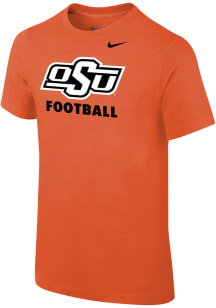 Nike Oklahoma State Cowboys Youth Orange Football Sport Drop Short Sleeve T-Shirt