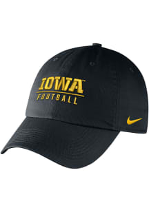 Nike Iowa Hawkeyes Campus Cap Adjustable Hat - Black