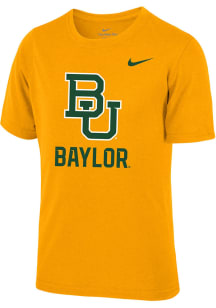Nike Baylor Bears Youth Gold Legend Team Issue Short Sleeve T-Shirt
