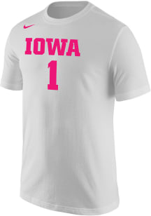 Iowa Hawkeyes White Nike WBB Shirzee Short Sleeve T Shirt