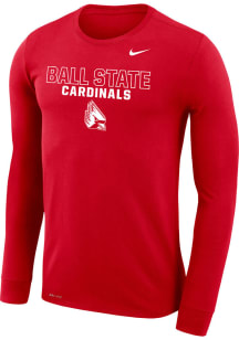 Nike Ball State Cardinals Red Legend Long Sleeve T-Shirt
