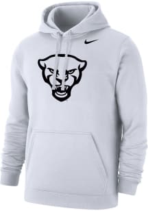 Nike Pitt Panthers Mens White Club Fleece Long Sleeve Hoodie