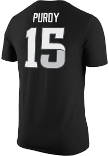 Brock Purdy Iowa State Cyclones Black Name And Number Short Sleeve Player T Shirt