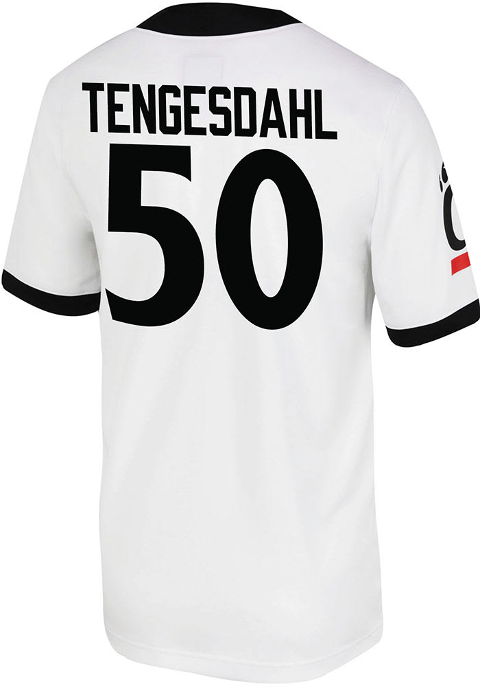 Evan Tengesdahl Nike Cincinnati Bearcats White Game Name And Number Football Jersey