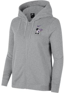 Womens K-State Wildcats Grey Nike Varsity Long Sleeve Full Zip Jacket