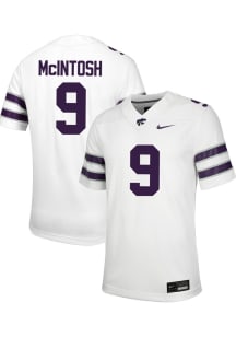 Donovan McIntosh Nike Mens White K-State Wildcats Game Name And Number Football Jersey
