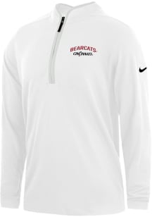 Nike Cincinnati Bearcats Mens White Victory Golf Long Sleeve 1/4 Zip Pullover
