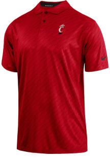 Nike Cincinnati Bearcats Mens Red Primary Logo Golf Short Sleeve Polo