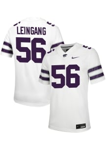 Andrew Leingang Nike Mens White K-State Wildcats Game Name And Number Football Jersey