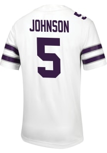 Avery Johnson Nike Mens White K-State Wildcats Game Name And Number Football Jersey