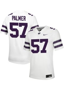 Beau Palmer Nike Mens White K-State Wildcats NIL Game Football Jersey