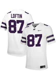 Brayden Loftin Nike Mens White K-State Wildcats Game Name And Number Football Jersey