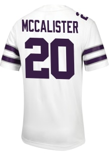 Colby McCalister Nike Mens White K-State Wildcats Game Name And Number Football Jersey