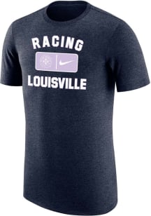 Nike Racing Louisville Navy Blue Arch Name Short Sleeve Fashion T Shirt