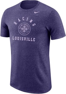 Nike Racing Louisville Purple Tonal Heart and Soul Short Sleeve T Shirt