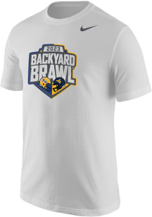 Nike Pitt Panthers White Backyard Brawl Official Logo Short Sleeve T Shirt