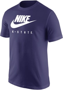 Nike K-State Wildcats Purple Core Swoosh Short Sleeve T Shirt