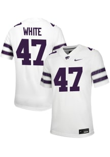 La’James White Nike Mens White K-State Wildcats Game Name And Number Football Jersey