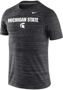 Nike Michigan State Spartans Black Flat Name Short Sleeve T Shirt