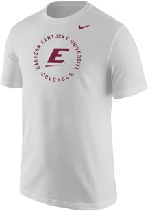 Nike Eastern Kentucky Colonels White Alt Logo Short Sleeve T Shirt
