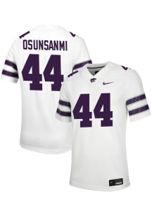 Tobi Osunsanmi Nike Mens White K-State Wildcats Game Name And Number Football Jersey