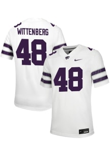 Zach Wittenberg Nike Mens White K-State Wildcats Game Name And Number Football Jersey