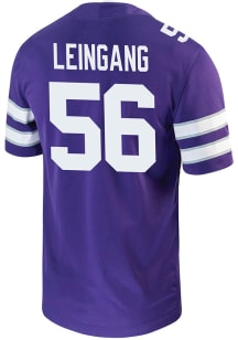 Andrew Leingang  Nike K-State Wildcats Purple Game Name And Number Football Jersey