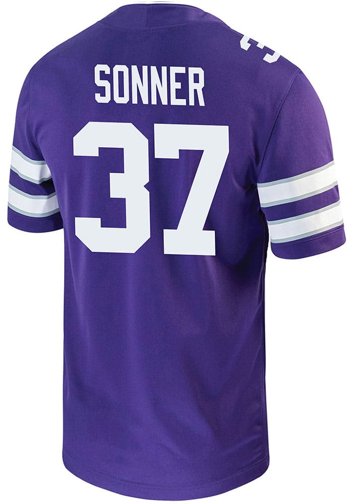 Andrew Sonner Nike K-State Wildcats Purple Game Name And Number Football Jersey