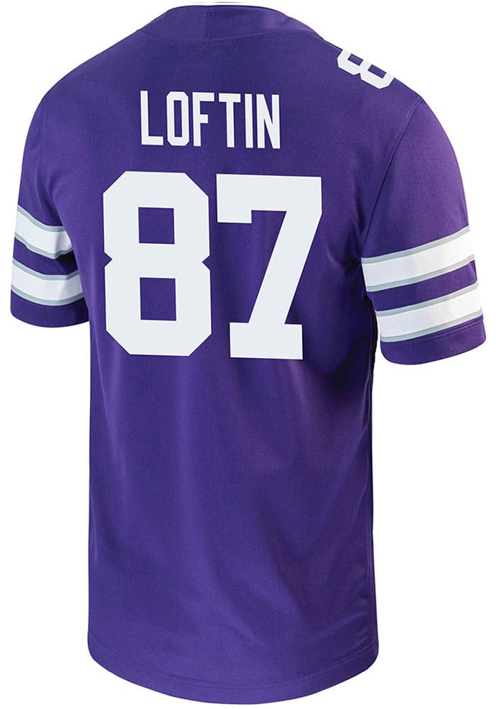 Brayden Loftin Nike K-State Wildcats Purple Game Name And Number Football Jersey