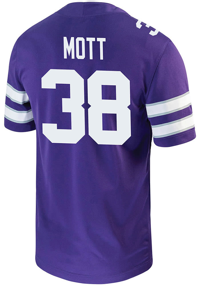 Brendan Mott Nike K-State Wildcats Purple Game Name And Number Football Jersey