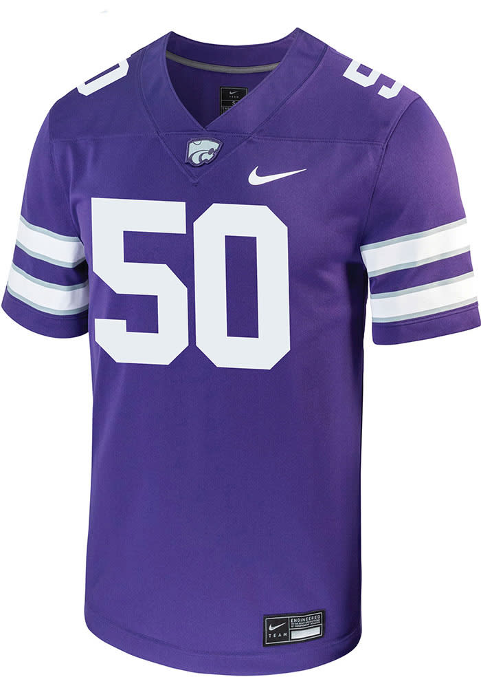 Cooper Beebe Nike K-State Wildcats Purple Game Name And Number Football Jersey